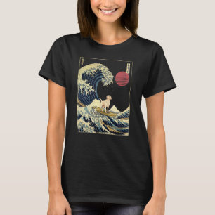 Camiseta Labrador recuperador japonés Kanagawa Wave Surf Do