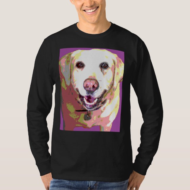 Camiseta Labrador Recuperador Lab Purple (Anverso)