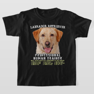 Camiseta Labrador Recuperador Laboratorio Amarillo Profesio