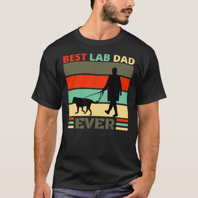 Camiseta Labrador Recuperador mejor papa de laboratorio jam (Anverso)