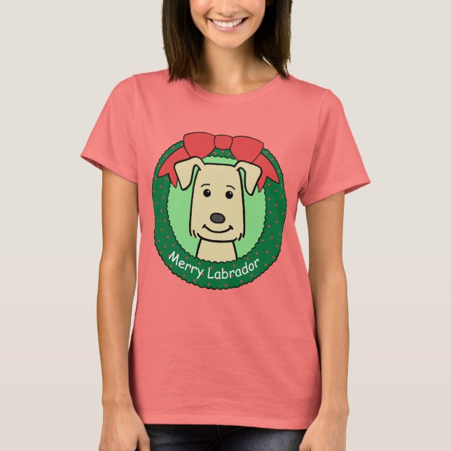 Camiseta Labrador Recuperador Navidades (Anverso)
