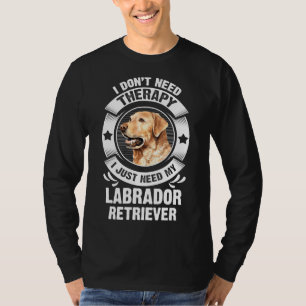 Camiseta Labrador Recuperador No Necesito Terapia 295