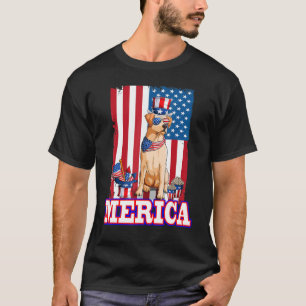 Camiseta Labrador Recuperador Papá Mamá 4 De Julio Estadoun