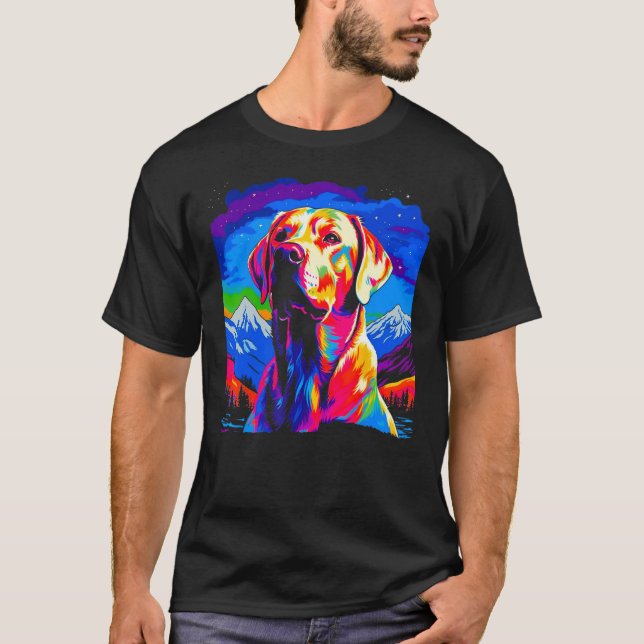 Camiseta Labrador Recuperador Perro Arte (Anverso)