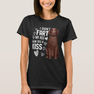 Camiseta Labrador recuperador Perro Cute Fart Blew Kiss