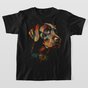 Camiseta Labrador recuperador perro Mascota Artwork Labrado