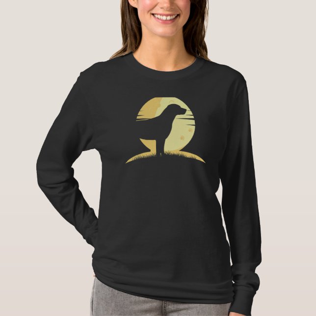 Camiseta Labrador Recuperador Perro Retro 6 (Anverso)