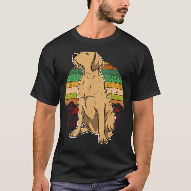 Camiseta Labrador Recuperador Perro Sunset 7 (Anverso)