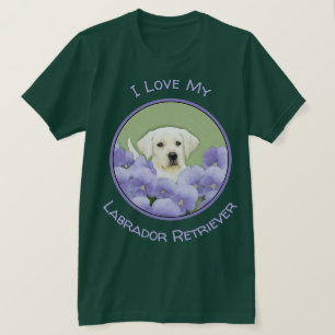 Camiseta Labrador Recuperador Pintura de Cachorro Original 