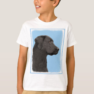 Camiseta Labrador recuperador pintura negra original de per
