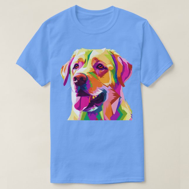 Camiseta Labrador Recuperador Regalos de Perros de Arte (Diseño del anverso)