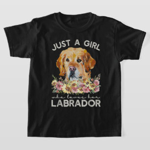 Camiseta Labrador Recuperador Regalos Sólo Un Chica Que La 