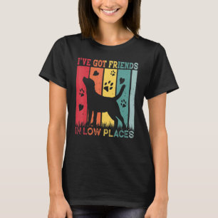 Camiseta Labrador Recuperador Tengo Amigos En Lugar Bajo