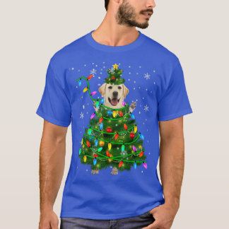 Camiseta Labrador recuperar árbol navideño navidad Navidad 