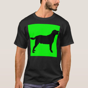 Camiseta Labrador recuperar fondo verde
