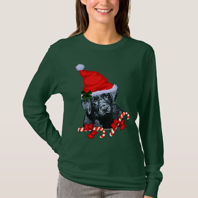 Camiseta Labrador Retriever Aovers Navidades (Anverso)