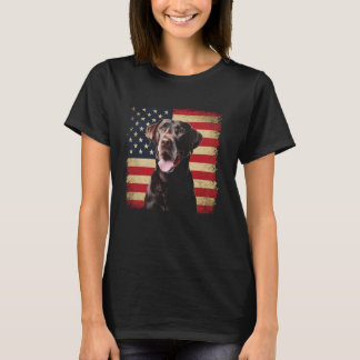 Camiseta Labrador Retriever Bandera Americana 4 de Julio Pa