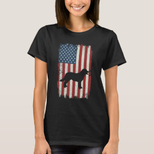 Camiseta Labrador Retriever Bandera Americana Usa Perro Cac