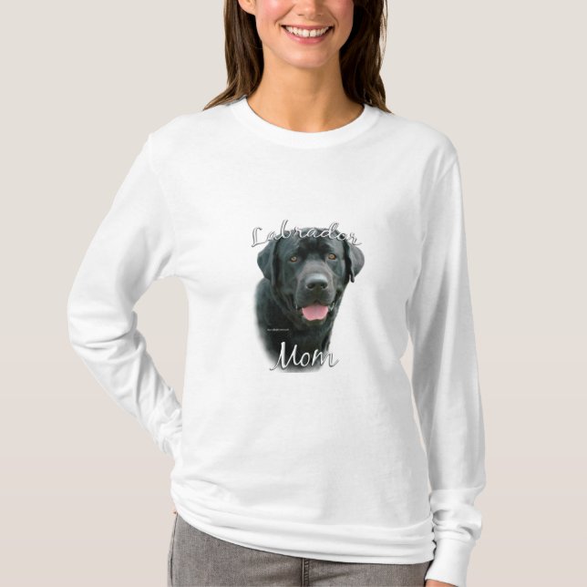 Camiseta Labrador Retriever (blk) Mom 2 (Anverso)