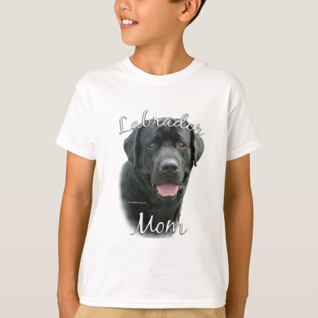Camiseta Labrador Retriever (blk) Mom 2 (Anverso)