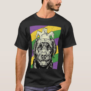 Camiseta Labrador Retriever Bufón  Perro Mamá o D de Mardi 