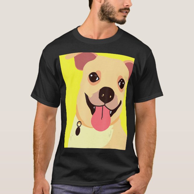 Camiseta Labrador retriever cachorro adorable perrito perri (Anverso)