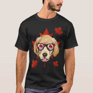 Camiseta Labrador Retriever Canadiense Hoja de Arce Canadá