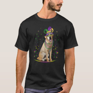 Camiseta Labrador Retriever Carnaval de Mardi Gras Bufón