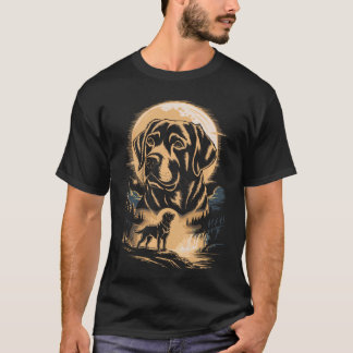 Camiseta Labrador Retriever Cascada a la Luz de la Luna