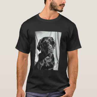 Camiseta Labrador Retriever con Gafas de Sol Foto de Perro 