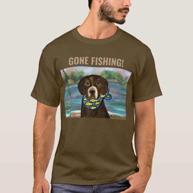 CAMISETA LABRADOR RETRIEVER DE CHOCOLATE (Anverso)