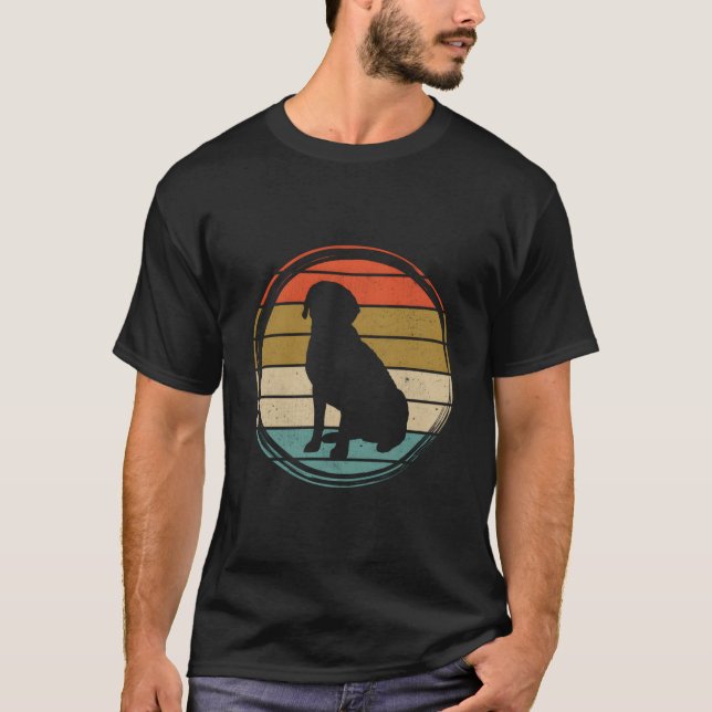 Camiseta Labrador Retriever de chocolate amarillo negro (Anverso)