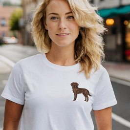 Camiseta Labrador Retriever de chocolate arte labrador retr