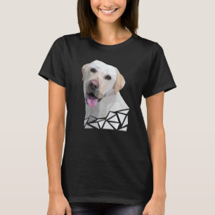 Camiseta Labrador Retriever de Polígono Colorido Retrato La