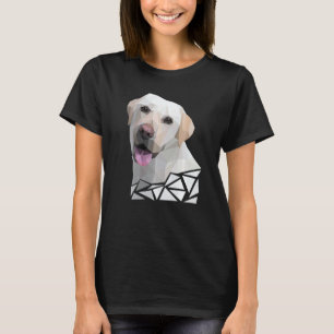 Camiseta Labrador Retriever de Polígono Colorido Retrato La