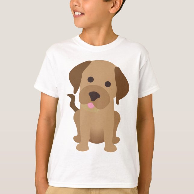 Camiseta Labrador retriever del chocolate (Anverso)