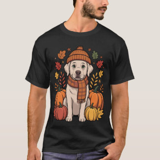 Camiseta Labrador Retriever Día de Acción de Gracias Cachor