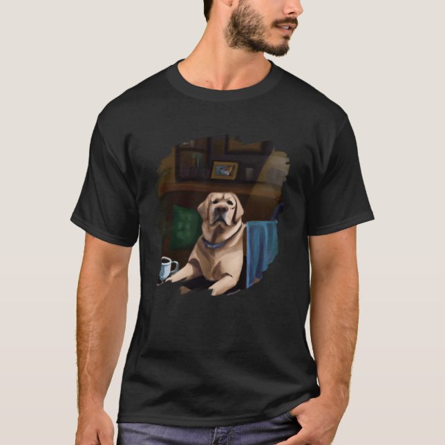 Camiseta Labrador Retriever Dog Aristocrat Cafe Coffee Tea (Anverso)