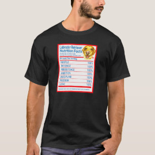 Camiseta Labrador Retriever Dog Breed Owner Funny Nutrition