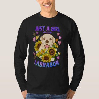 Camiseta Labrador Retriever Dog   Cute Dog Puppy Girl Kids