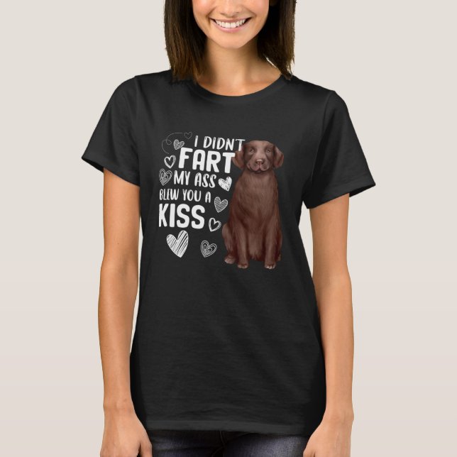 Camiseta Labrador Retriever Dog   Cute Fart Blew Kiss (Anverso)