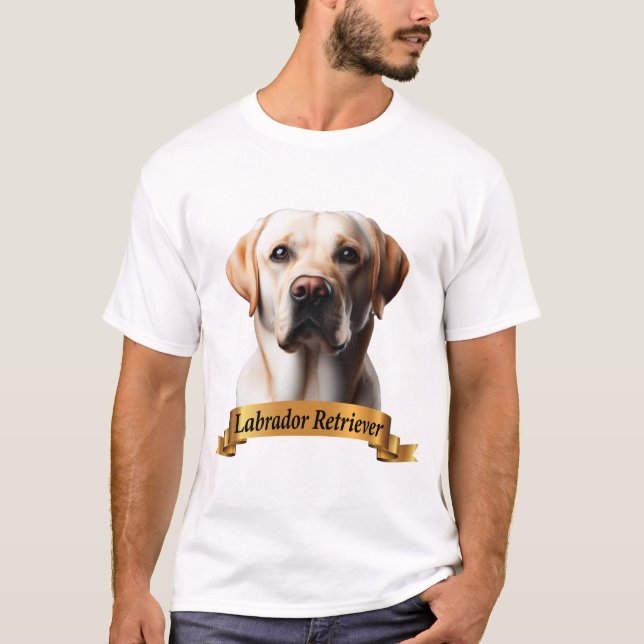 Camiseta Labrador Retriever el lindo y amigable perro dulce (Anverso)