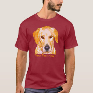 Camiseta Labrador retriever en ropa de los amarillos del