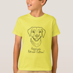 Camiseta Labrador Retriever. ¡Felicidad, Edición Retriever!
