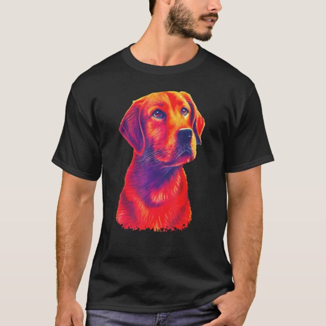 Camiseta Labrador Retriever Fox Red Perro Labrador Foxred Ú (Anverso)