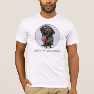 Camiseta Labrador retriever Granddog (negro)