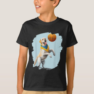 Camiseta Labrador Retriever Jugando Béisbol Perro Divertido