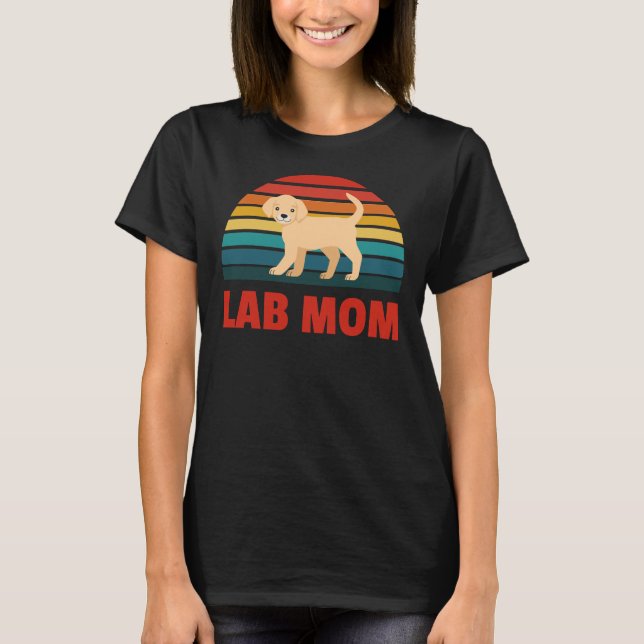 Camiseta Labrador Retriever Lab Mom (Anverso)