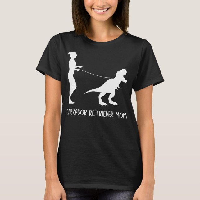 Camiseta Labrador Retriever Mom Dog Dinosaur Mothers Day (Anverso)