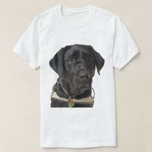Camiseta Labrador Retriever Negro (Diseño del anverso)